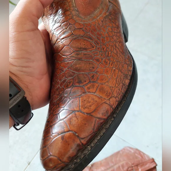 Pre Ban Sea Turtle Western Cowboy Boots - Picture 10 of 16
